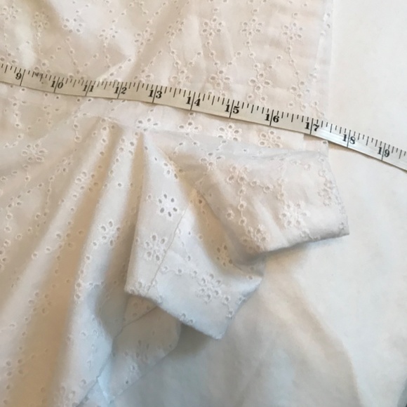 BAR lll Cotton Romper Shorts White Eyelet Bandeau Ruffle Women’s Plus Size 20 1X - Picture 15 of 15